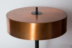 Jo Hammerborg 1950s Jo Hammerborg Copper and Black Lacquered Metal Table Lamp Fog M rup - 2282180