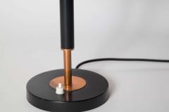 Jo Hammerborg 1950s Jo Hammerborg Copper and Black Lacquered Metal Table Lamp Fog M rup - 2282186