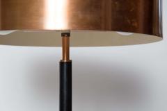 Jo Hammerborg 1950s Jo Hammerborg Copper and Black Lacquered Metal Table Lamp Fog M rup - 2282187