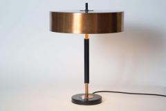 Jo Hammerborg 1950s Jo Hammerborg Copper and Black Lacquered Metal Table Lamp Fog M rup - 2282189