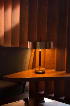 Jo Hammerborg 1950s Jo Hammerborg Copper and Black Lacquered Metal Table Lamp Fog M rup - 2282190