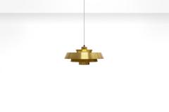 Jo Hammerborg Nova Brass Pendant Light by Jo Hammerborg for Fog M rup 1960s Set of 2 - 755679