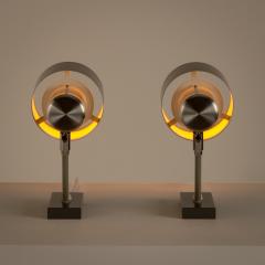 Jo Hammerborg Pair of Grey Alfa Wall Lights by Jo Hammerborg Fog M rup Denmark 1960s - 2401101