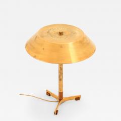 Jo Hammerborg Pair of Jo Hammerborg Table Lamps in Brass and Teak by Fog M rup 1950s - 4680850