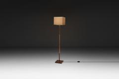 Jo Hammerborg Wood Veneer and Copper Kardinal Floor Lamp by Jo Hammerborg Denmark 1960s - 4747517