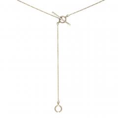 Jo Hayes Ward Champagne Diamond Prismatic White Gold Hex Crescent Necklace Jo Hayes Ward - 4711204