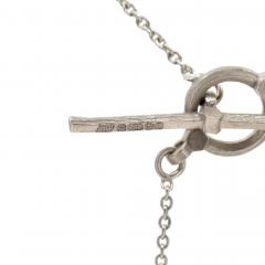 Jo Hayes Ward Champagne Diamond Prismatic White Gold Hex Crescent Necklace Jo Hayes Ward - 4711206