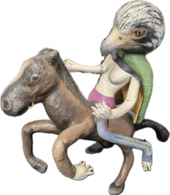 Joan Danziger Horse and Bird Rider 1980s - 4459923