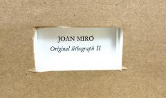 Joan Mir Joan Miro Original Lithograph From Portfolio II Maeght Paris 1975 Hand Signed - 3875424