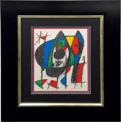 Joan Mir Joan Miro Original Lithograph II Portfolio V 1975 Hand Signed and Framed 1975 - 3949022