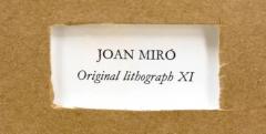 Joan Mir Joan Miro Original Lithograph XI Portfolio II Maeght Publisher Hand Signed 1975 - 3912055