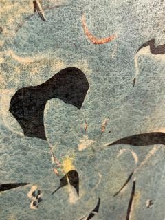 Joan Mir MID CENTURY ABSTRACT DOUBLE SIDED CANVAS PAINTING IN THE MANNER OF JOAN MIRO - 4503363