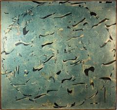 Joan Mir MID CENTURY ABSTRACT DOUBLE SIDED CANVAS PAINTING IN THE MANNER OF JOAN MIRO - 4504148