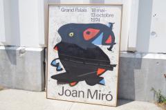 Joan Miro Large Framed Poster for Joan Mir Exhibition 1974 - 125035