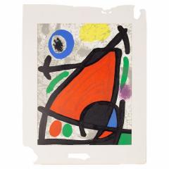 Joan Miro Mid Century Abstract Art Print - 3695665