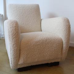 Joanna Frank Cr me Boucl 1940s Danish Club Chair - 2927300