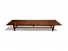 Joaquim Tenreiro Bench in Rosewood Att to Joaquim Tenreiro 1960s Lot 318A - 4190694