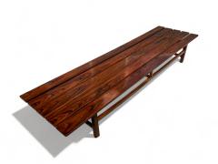 Joaquim Tenreiro Bench in Rosewood Att to Joaquim Tenreiro 1960s Lot 318A - 4190697