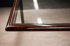 Joaquim Tenreiro Brazilian Modern Coffee Table in Rosewood Glass Joaquim Tenreiro 1960s - 4576865