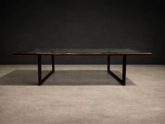 Joaquim Tenreiro Brazilian Modern Coffee Table in Rosewood Glass Joaquim Tenreiro 1960s - 4576866