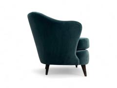 Joaquim Tenreiro Concha Armchair in Hardwood Mohair Joaquim Tenreiro 1950s Lot 138A - 4286724