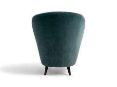 Joaquim Tenreiro Concha Armchair in Hardwood Mohair Joaquim Tenreiro 1950s Lot 138A - 4286727
