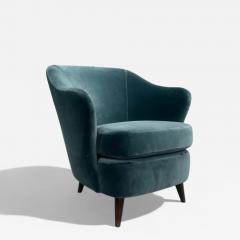 Joaquim Tenreiro Concha Armchair in Hardwood Mohair Joaquim Tenreiro 1950s Lot 138A - 4305670