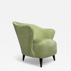 Joaquim Tenreiro Concha Armchair in Ultra Suede Att to Joaquim Tenreiro 1950s Lot 138V2 - 4269406