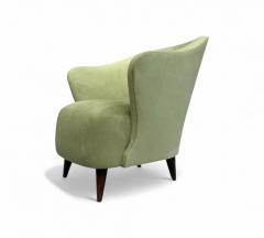 Joaquim Tenreiro Concha Armchair in Ultra Suede Att to Joaquim Tenreiro 1950s Lot 138V2 - 4351408
