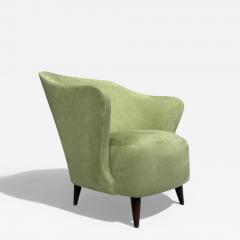 Joaquim Tenreiro Concha Armchair in Ultra Suede Att to Joaquim Tenreiro 1950s Lot 138V2 - 4352264