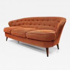 Joaquim Tenreiro Concha Sofa in Hardwood Chenille Joaquim Tenreiro 1960s Lot 333A - 4627505