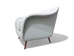 Joaquim Tenreiro Curva armchair with Tubular Legs in Boucle Joaquim Tenreiro 1960 Lot 760 - 4089761