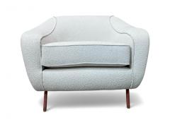Joaquim Tenreiro Curva armchair with Tubular Legs in Boucle Joaquim Tenreiro 1960 Lot 760 - 4089762