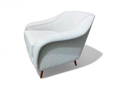 Joaquim Tenreiro Curva armchair with Tubular Legs in Boucle Joaquim Tenreiro 1960 Lot 760 - 4089764