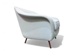 Joaquim Tenreiro Curva armchair with Tubular Legs in Boucle Joaquim Tenreiro 1960 Lot 760 - 4089765