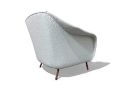 Joaquim Tenreiro Curva armchair with Tubular Legs in Boucle Joaquim Tenreiro 1960 Lot 760 - 4089768