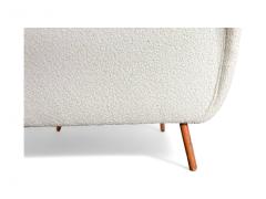 Joaquim Tenreiro Curva armchair with Tubular Legs in Boucle Joaquim Tenreiro 1960 Lot 760 - 4089776