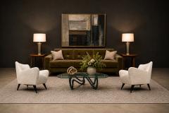 Joaquim Tenreiro Joaquim Tenreiro Armchairs Hardwood with Ebonized Legs Brazil 1950s - 4594250