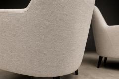 Joaquim Tenreiro Joaquim Tenreiro Armchairs Hardwood with Ebonized Legs Brazil 1950s - 4594253