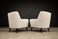 Joaquim Tenreiro Joaquim Tenreiro Armchairs Hardwood with Ebonized Legs Brazil 1950s - 4594255