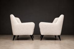 Joaquim Tenreiro Joaquim Tenreiro Armchairs Hardwood with Ebonized Legs Brazil 1950s - 4594256