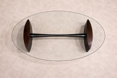 Joaquim Tenreiro Joaquim Tenreiro Rosewood Crystal Coffee Table Brazil 1960s - 4525336