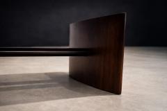 Joaquim Tenreiro Joaquim Tenreiro Rosewood Crystal Coffee Table Brazil 1960s - 4525342