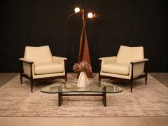 Joaquim Tenreiro Joaquim Tenreiro Rosewood Crystal Coffee Table Organic Form Brazil 1960s - 4586202