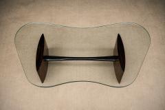 Joaquim Tenreiro Joaquim Tenreiro Rosewood Crystal Coffee Table Organic Form Brazil 1960s - 4586208