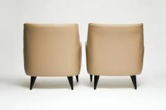 Joaquim Tenreiro Mid Century Modern Armchairs in Leather Wood by Joaquim Tenreiro 1955 Brazil - 3183814