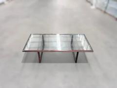 Joaquim Tenreiro Mid Century Modern Coffee Table in Hardwood Glass Joaquim Tenreiro c 1960s - 3950380