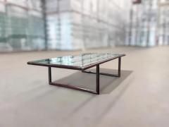 Joaquim Tenreiro Mid Century Modern Coffee Table in Hardwood Glass Joaquim Tenreiro c 1960s - 3950393