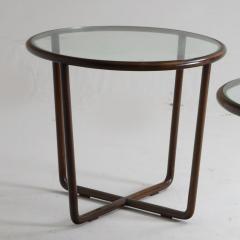 Joaquim Tenreiro Mid Century Modern Side Table in Wood and Glass Top Designed by Joaquim Tenreiro - 1233277