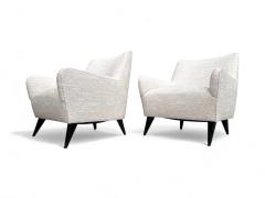 Joaquim Tenreiro Pair of Armchairs in Hardwood Off White Upholstery Joaquim Tenreiro Lot 30A - 4222998